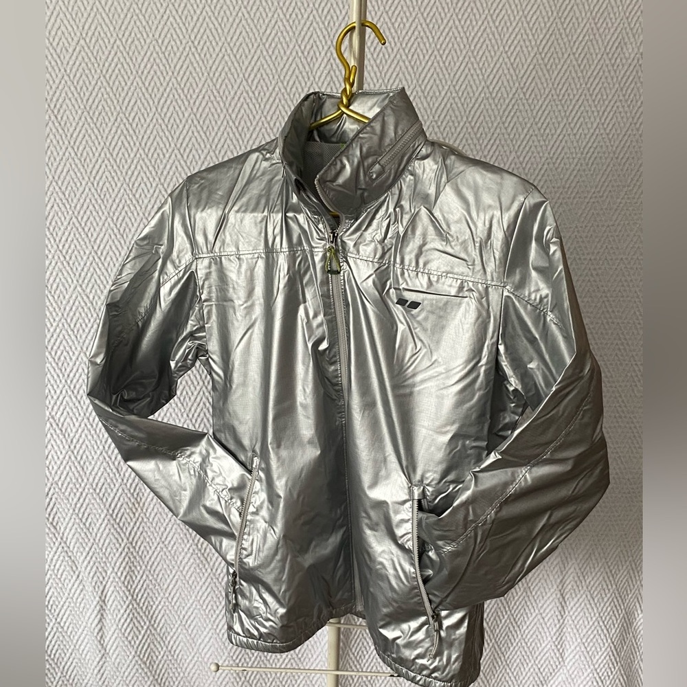Koppen Women’s Metallic Silver Jacket Medium